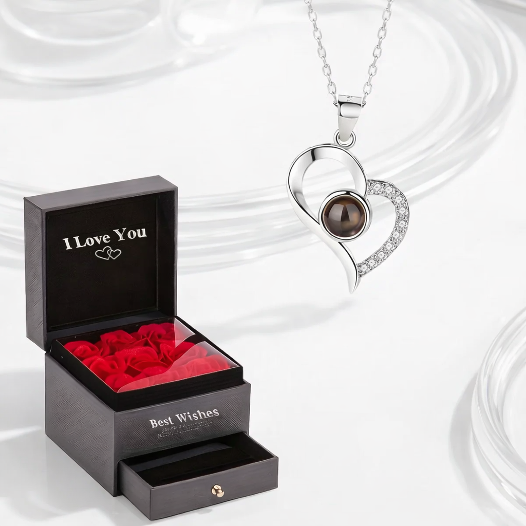 Collier de projection « Je t'aime » en 100 langues