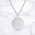 Collier pendentif rond personnalisé