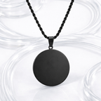 Collier pendentif rond personnalisé